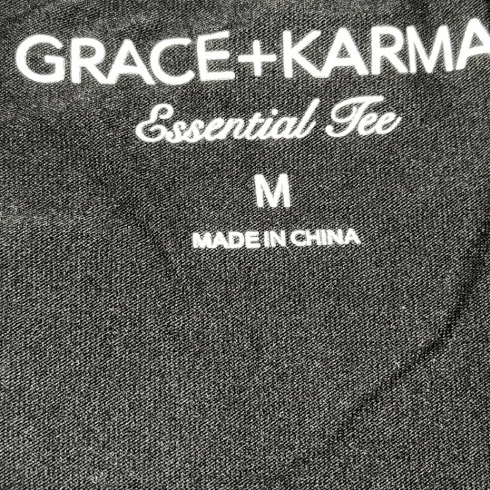 Grace + Karma Black Tee - Picture 3 of 4